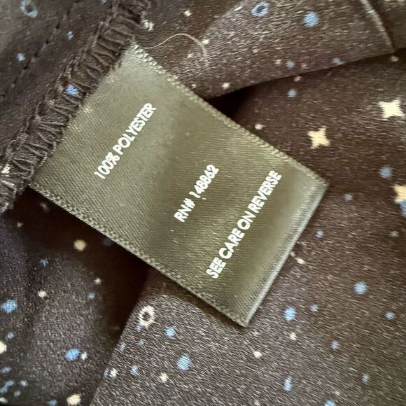 Torrid Georgette Hi-Low Short Sleeve Blouse Celestial Moon Stars $40 3 3X - Picture 9 of 9